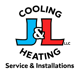 JL Cooling & Heating logo for AC repair and installation services in San Juan, Texas