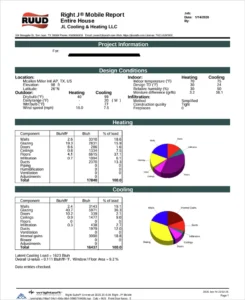 Manual J Calculation South Texas load calculation report